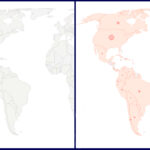 Antes y después: así ha cambiado el mapa del coronavirus desde enero