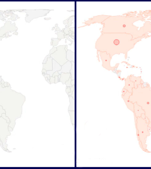 Antes y después: así ha cambiado el mapa del coronavirus desde enero