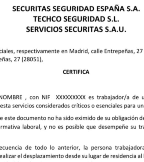 Ir al trabajo con un salvoconducto de la empresa para evitar las multas